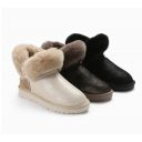 OZWEAR UGG 2020新款牛皮羊毛加绒保暖短靴流苏珍珠扣两穿三色可选（OB600）