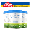 【三罐装包邮】Bellamy's 贝拉米白金版有机A2婴儿奶粉2段 800g