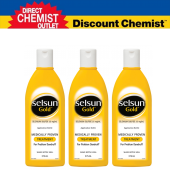 【包邮】Selsun Gold 强效去屑止痒洗发水（黄瓶）375ml *3