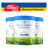 【三罐装包邮】Bellamy's 贝拉米白金版有机A2婴儿奶粉1段 800g